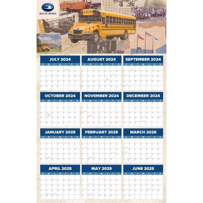Bluebird Calendar Pack of 25