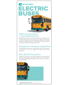 Blue Bird Electric Buses Banner 33"x80"